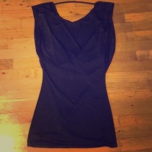 Low-back Shimmer Top